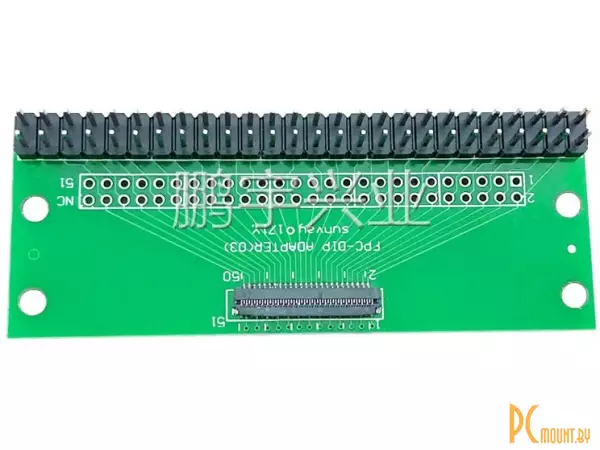 FFC/FPC-31P-0.3 Макетная плата переходник FFC 31pin шаг 0.3мм на DIP 2.54 прямые пины, 2.0